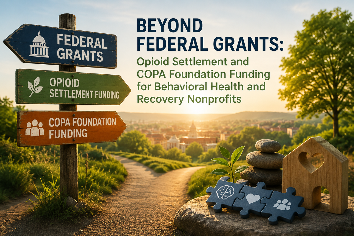 Beyond Federal Grants: Opioid Settlement and COPA Foundation Funding for Behavioral Health and Recovery Nonprofits